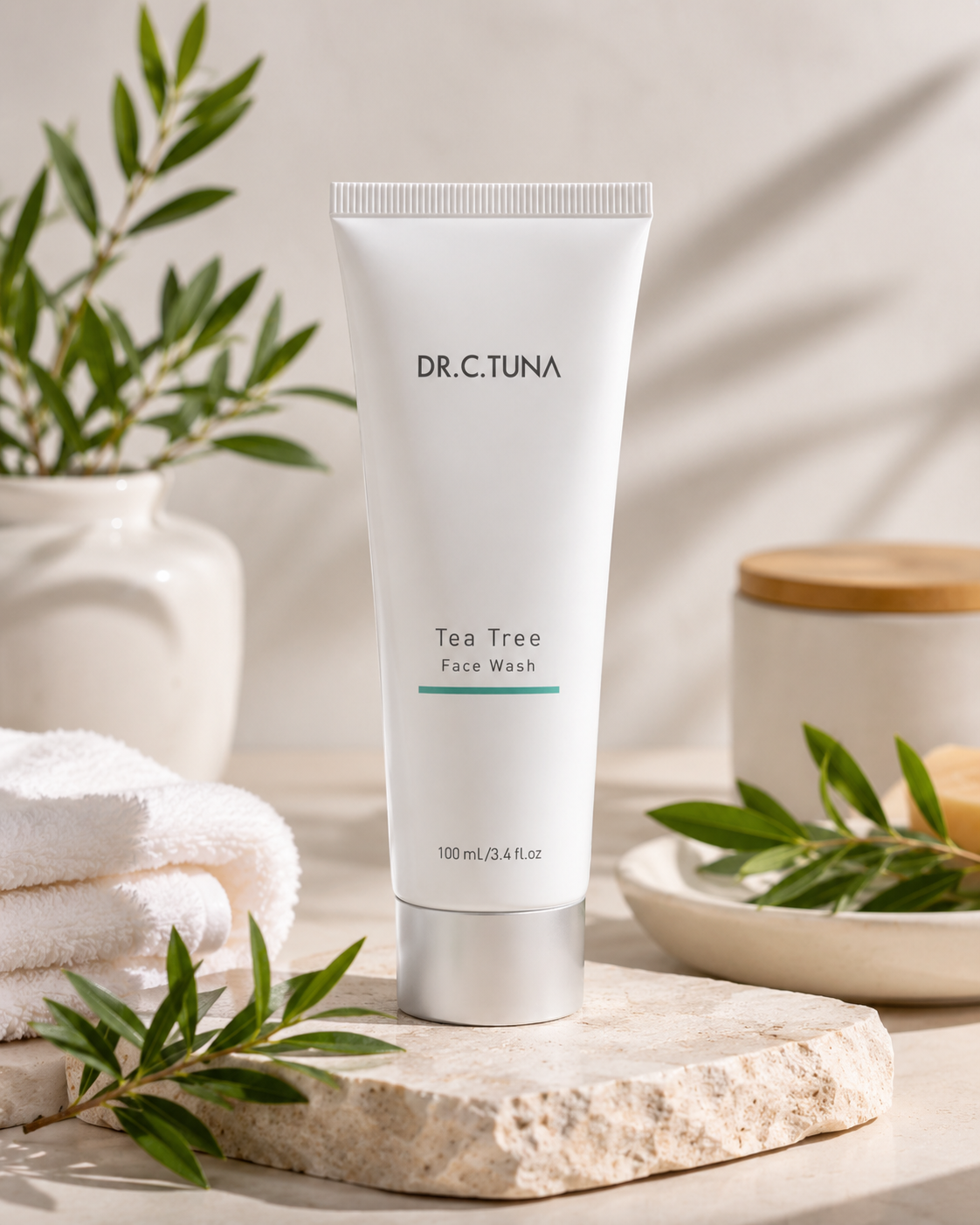 DR. C. TUNA Tea Tree Face Wash 100ml | Deep Cleansing Facial Wash