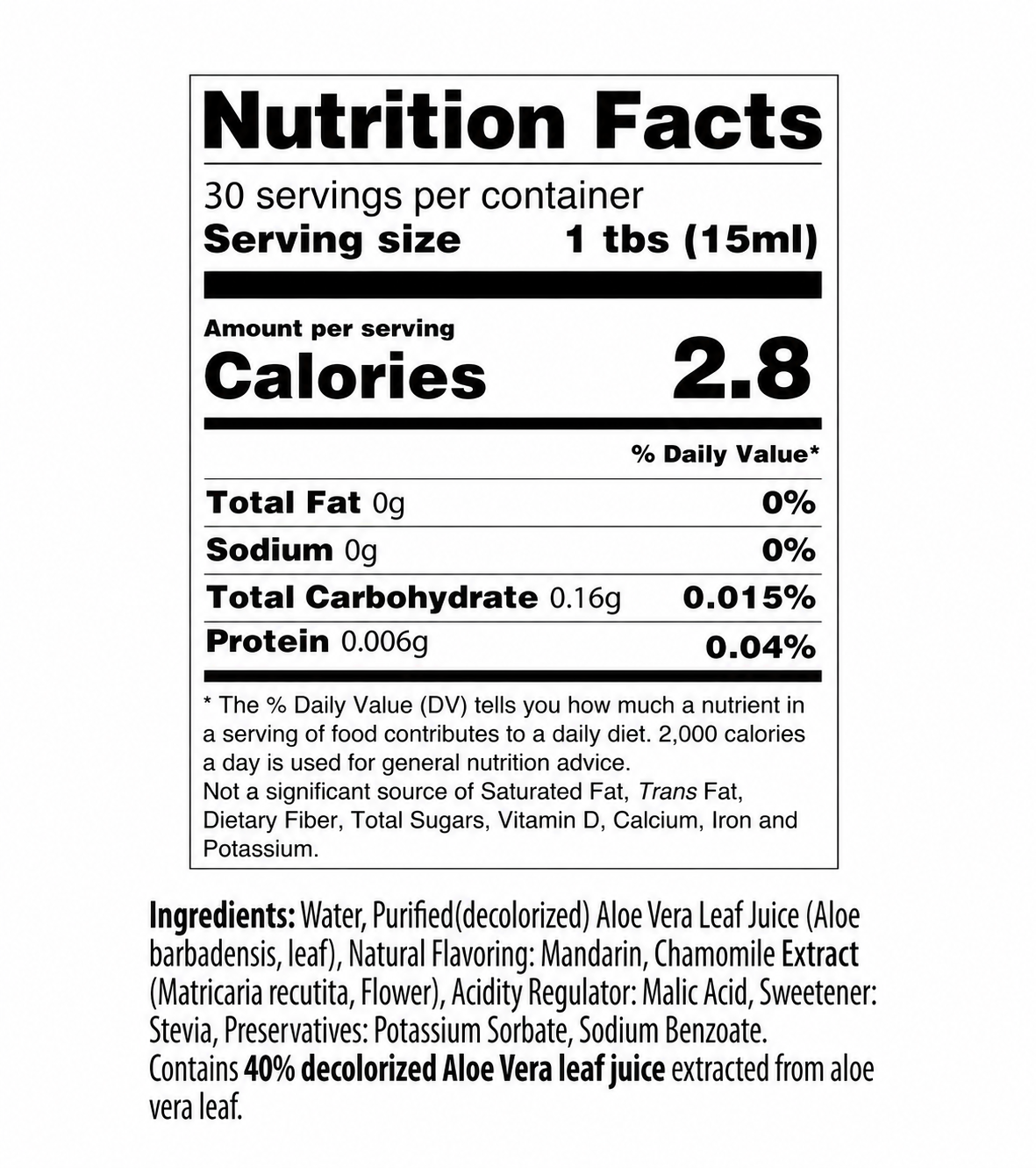 Nutriplus Aloe Glow Mandarin
