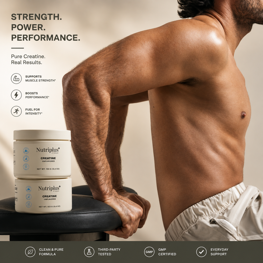 Nutriplus+ Creatine Powder | Unflavored | 30 Servings | 150 g (5.3 oz)