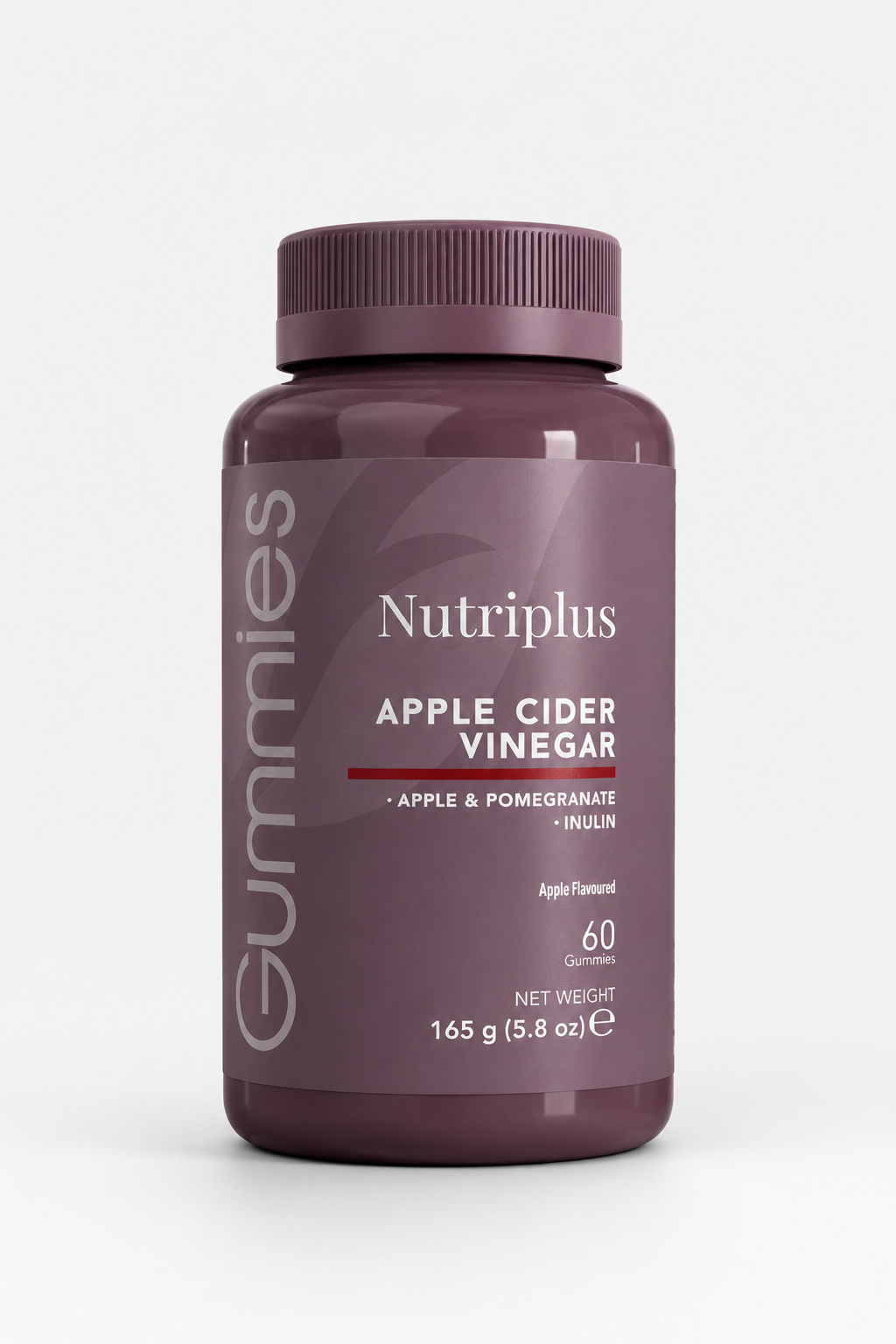 Nutriplus Apple Cider Vinegar Gummies 60 Count | Apple & Pomegranate Gummies
