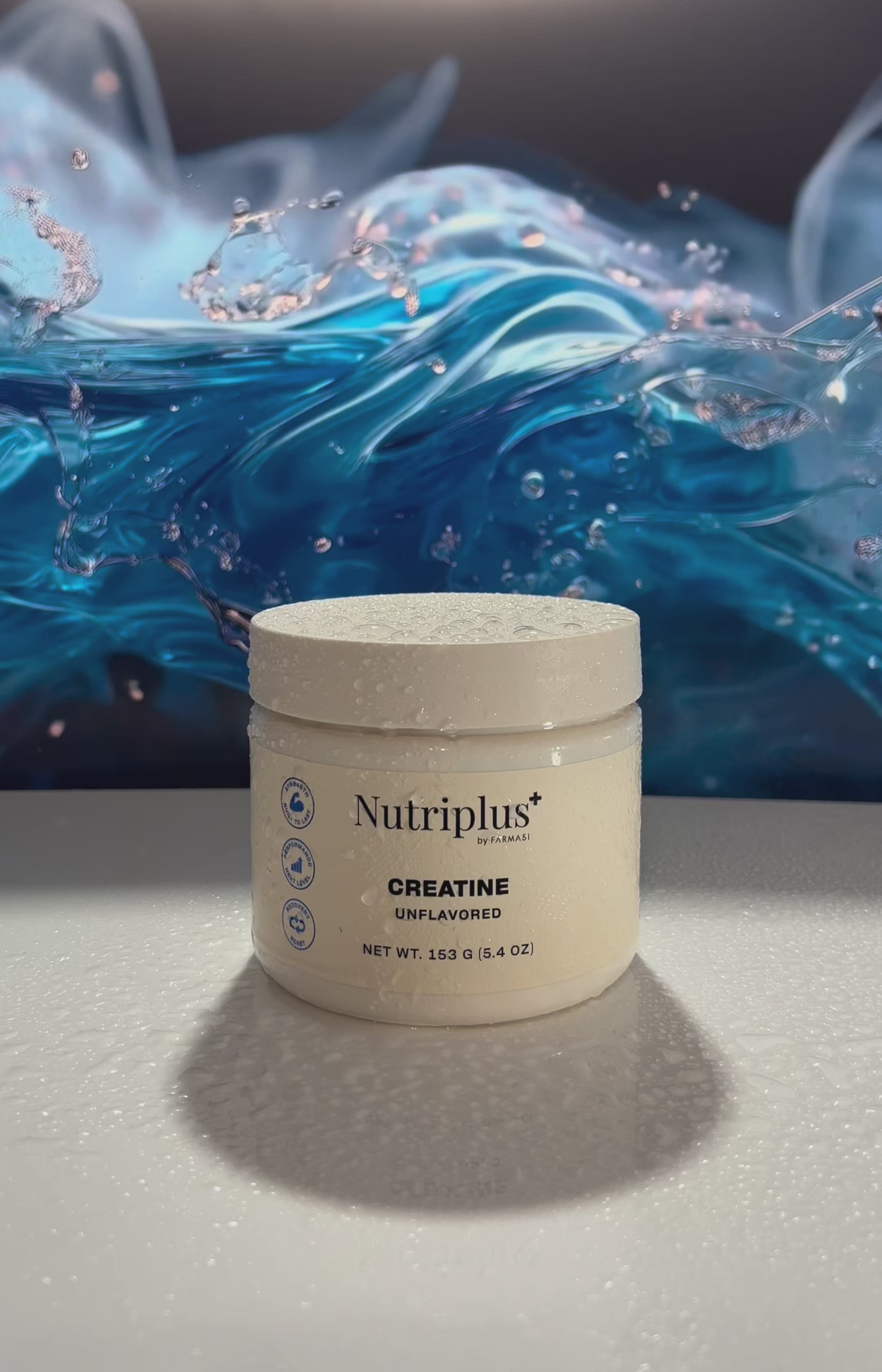 Nutriplus+ Creatine Powder | Unflavored | 30 Servings | 150 g (5.3 oz)